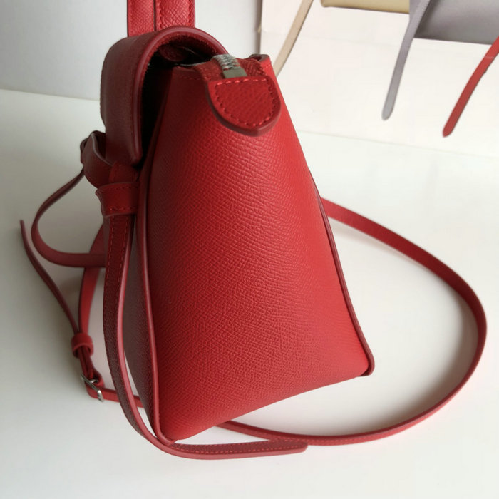 Celine Grained Calfskin Nano Belt Bag Red CB20