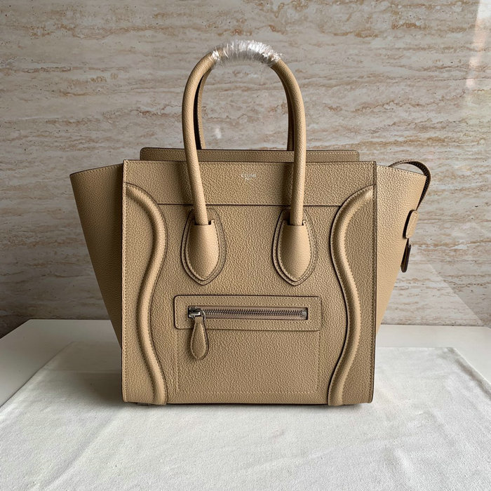 Celine Luggage Bag in Drummed Calfskin Beige CE0805