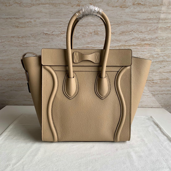 Celine Luggage Bag in Drummed Calfskin Beige CE0805