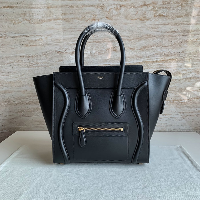 Celine Luggage Bag in Smooth Calfskin Black CE0805