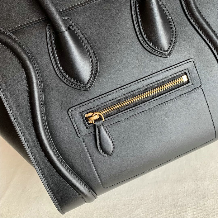 Celine Luggage Bag in Smooth Calfskin Black CE0805