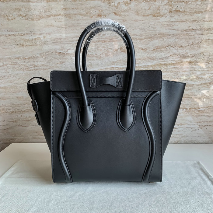 Celine Luggage Bag in Smooth Calfskin Black CE0805