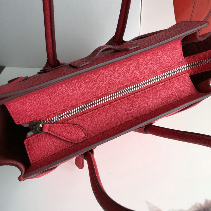 Celine Micro Luggage Bag in Drummed Calfskin Rose CE0805