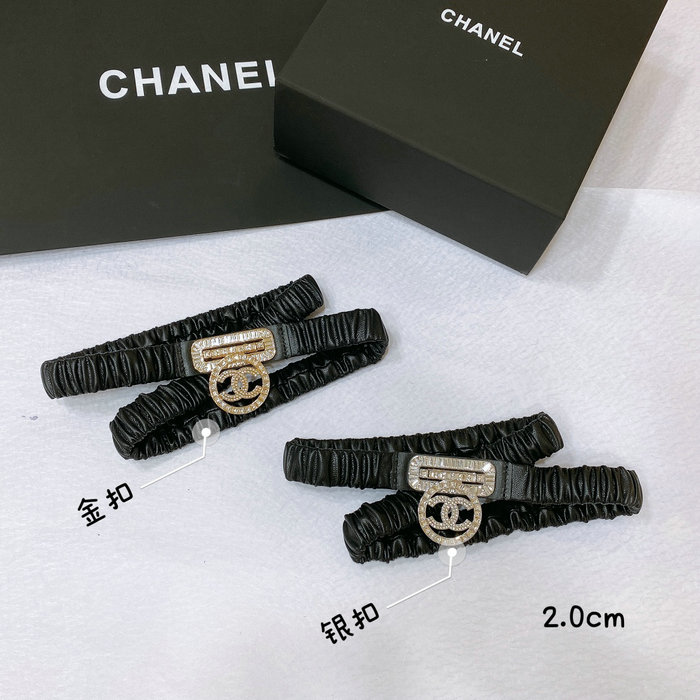 Chanel Belt Black with Gold AA8931