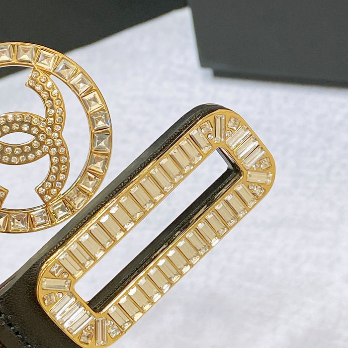 Chanel Belt Black with Gold AA8931