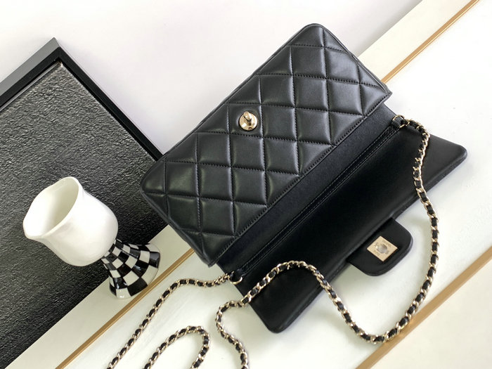 Chanel Lambskin Flap Bag Black AS3791