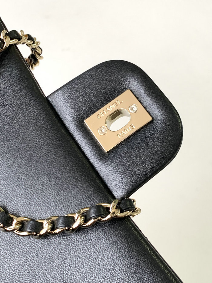 Chanel Lambskin Flap Bag Black AS3791