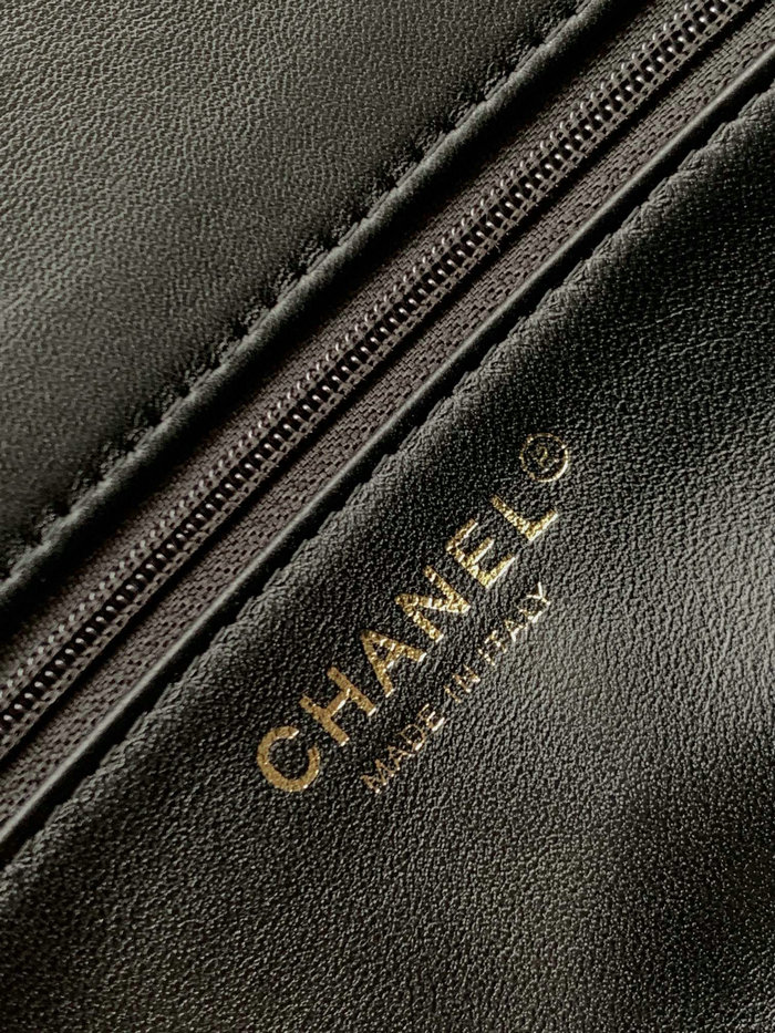 Chanel Lambskin Flap Bag Black AS3791
