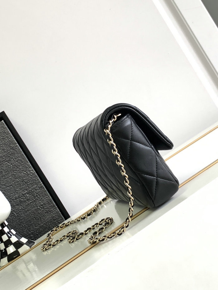 Chanel Lambskin Flap Bag Black AS3791