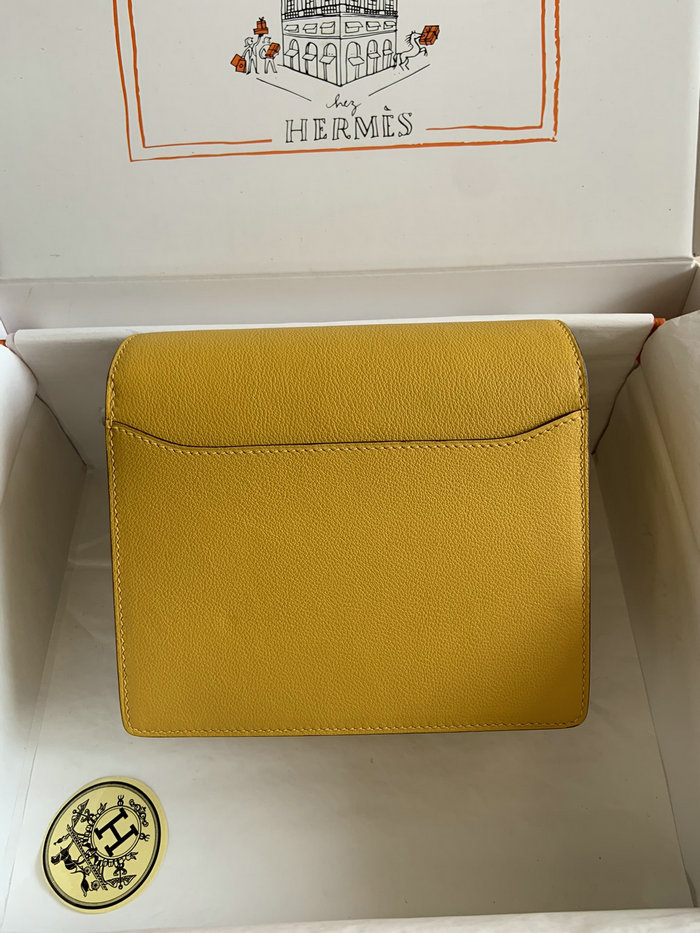 Hermes Evercolor Leather Roulis Bag Amber HR0805