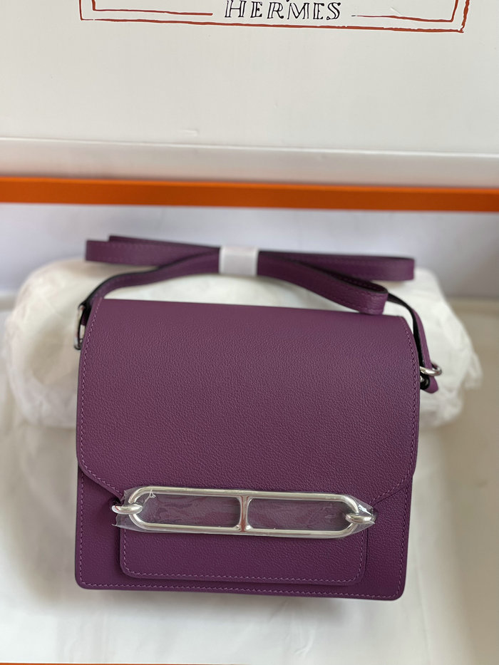 Hermes Evercolor Leather Roulis Bag Anemone HR0805