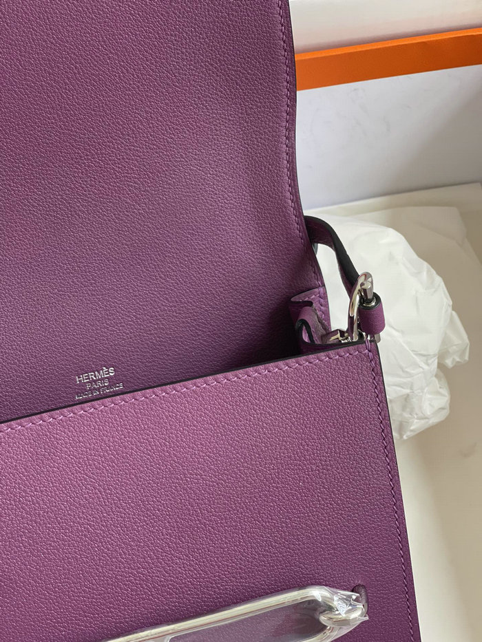 Hermes Evercolor Leather Roulis Bag Anemone HR0805