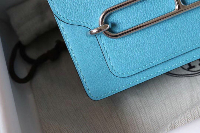 Hermes Evercolor Leather Roulis Bag Bleu Du Nord HR0805