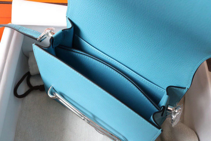 Hermes Evercolor Leather Roulis Bag Bleu Du Nord HR0805