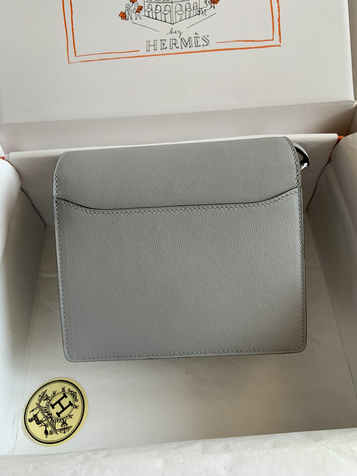 Hermes Evercolor Leather Roulis Bag Bleu Glacier HR0805