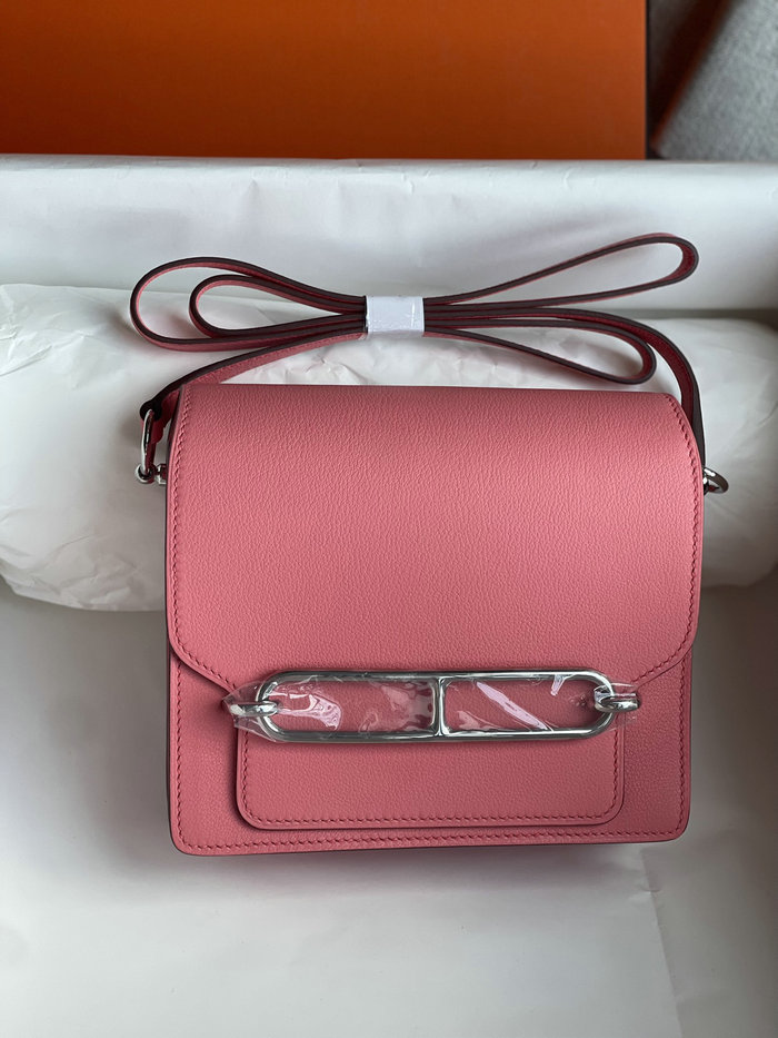 Hermes Evercolor Leather Roulis Bag Light Pink HR0805