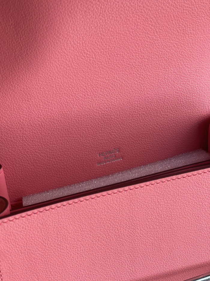 Hermes Evercolor Leather Roulis Bag Light Pink HR0805