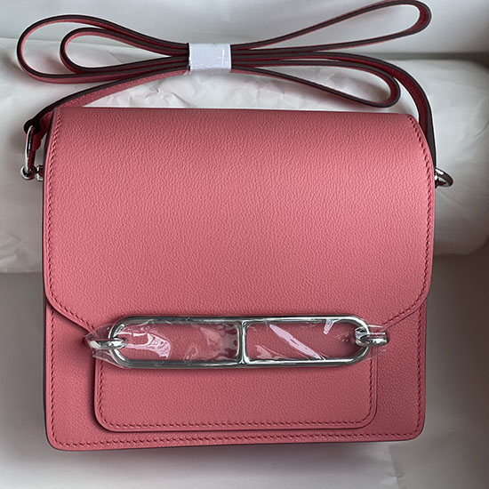 Hermes Evercolor Leather Roulis Bag Light Pink HR0805