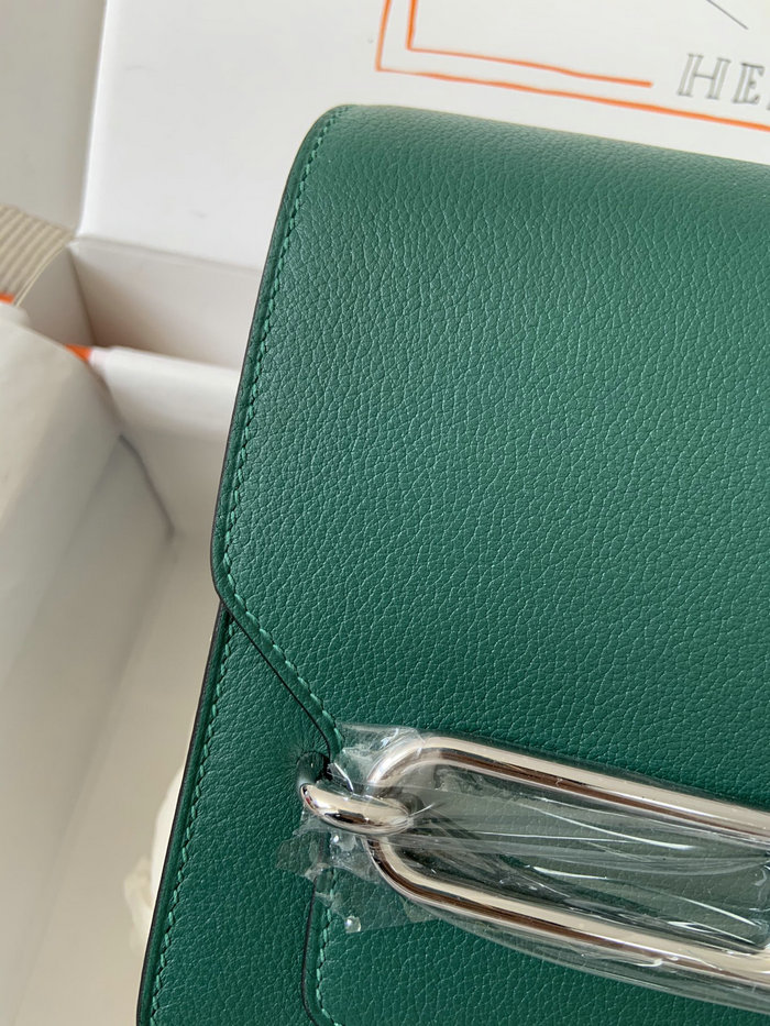 Hermes Evercolor Leather Roulis Bag Malachite HR0805