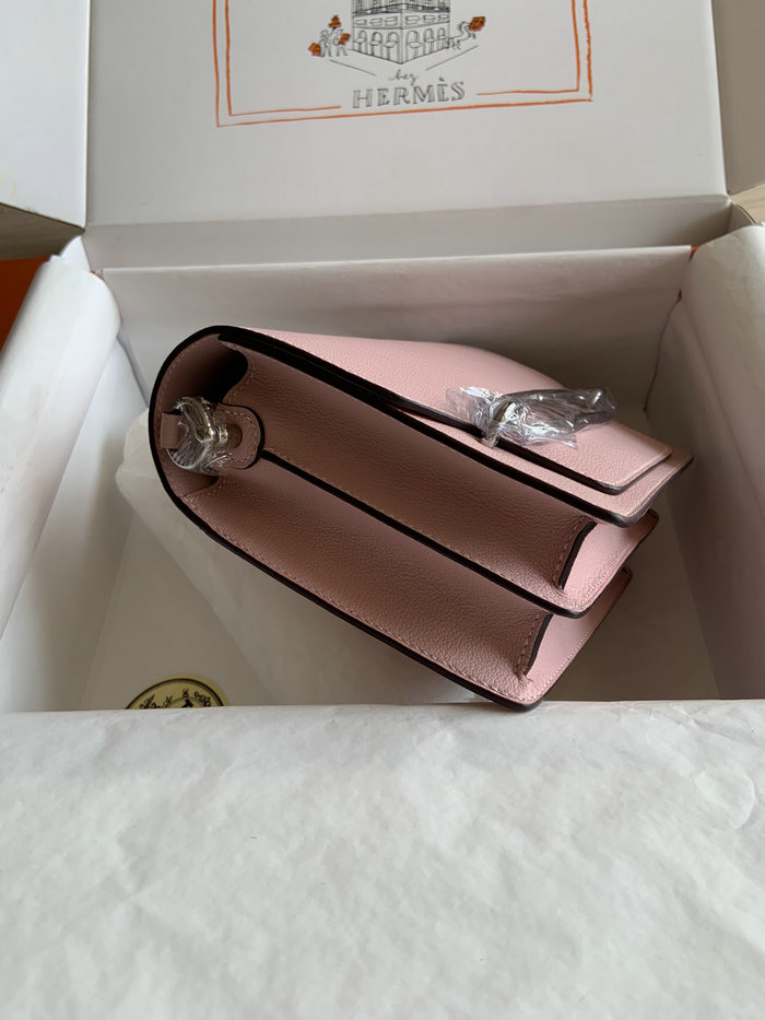 Hermes Evercolor Leather Roulis Bag Rose Sakura HR0805