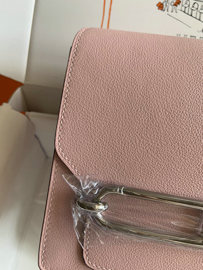 Hermes Evercolor Leather Roulis Bag Rose Sakura HR0805