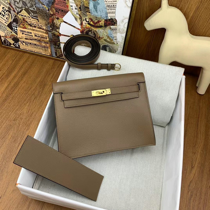 Hermes Kelly Danse 22 Bag Beige De Weimar HKD0805