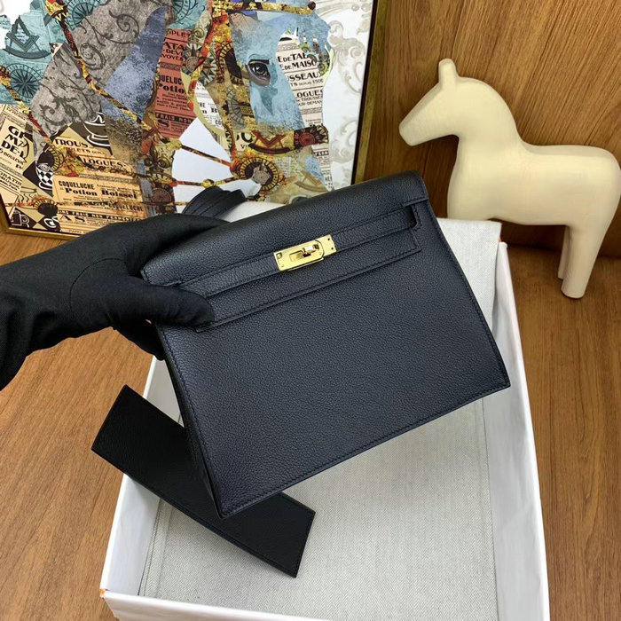 Hermes Kelly Danse 22 Bag Black HKD0805