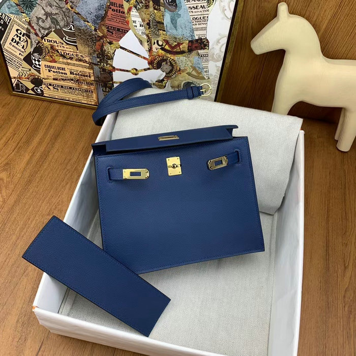 Hermes Kelly Danse 22 Bag Deep Bleu HKD0805