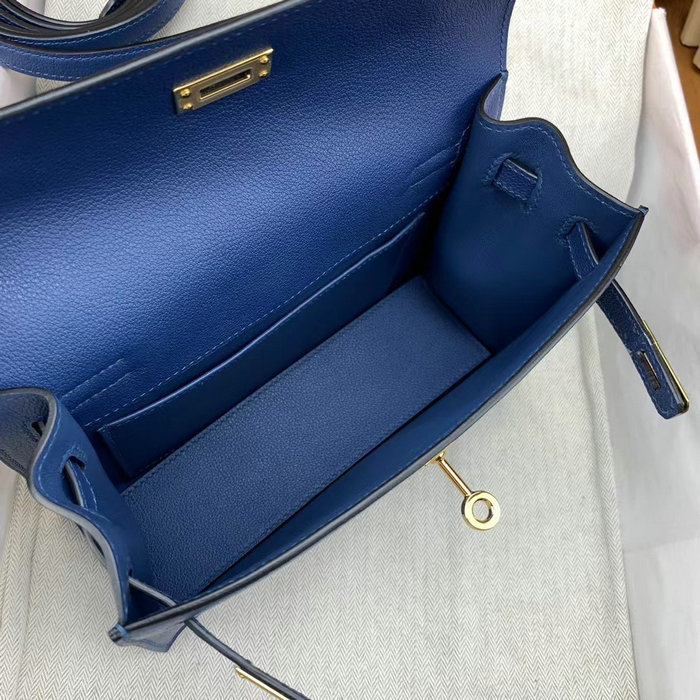 Hermes Kelly Danse 22 Bag Deep Bleu HKD0805