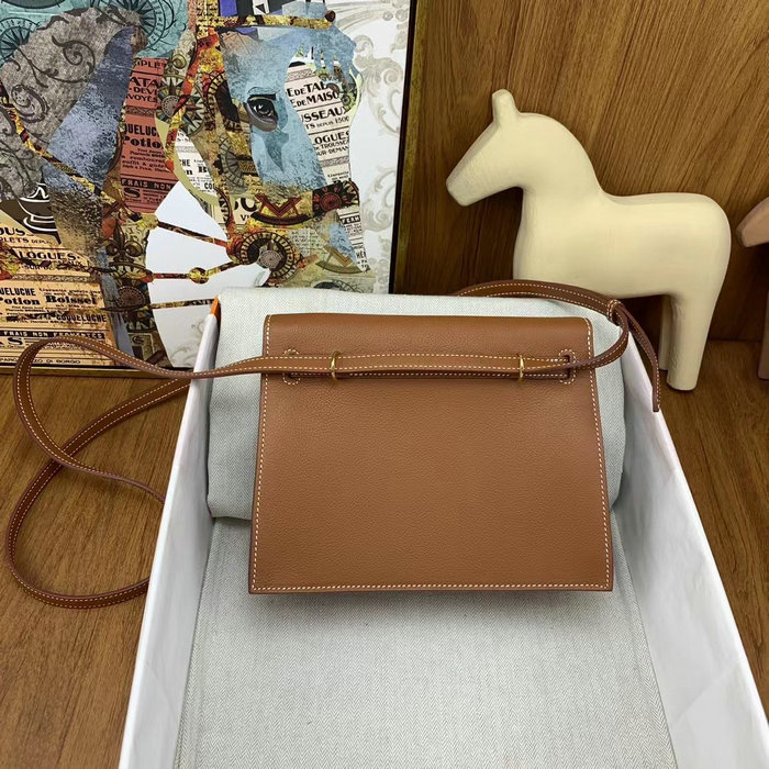 Hermes Kelly Danse 22 Bag Golden Brown HKD0805