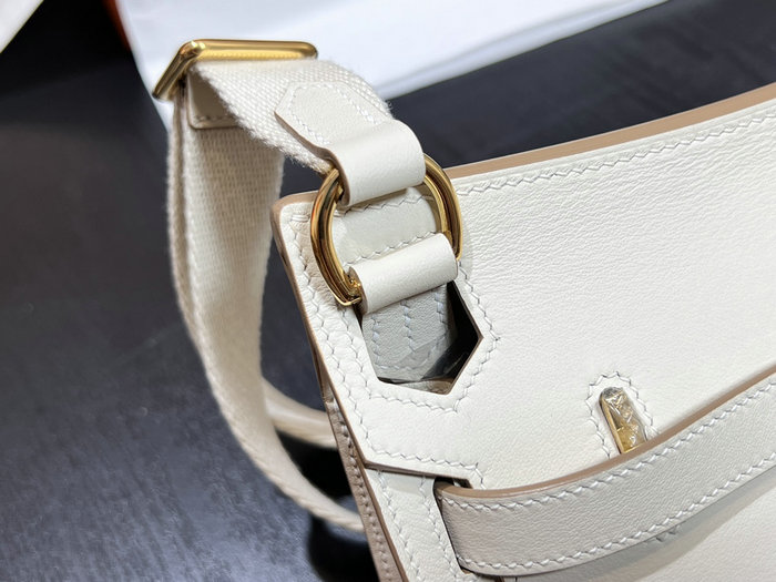 Hermes Swift Leather Mini Jypsiere Bag Craie HJ0730