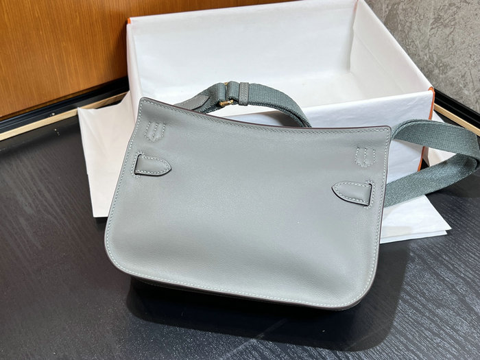 Hermes Swift Leather Mini Jypsiere Bag Gris Meyer HJ0730