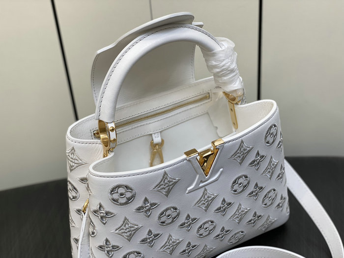 Louis Vuitton Capucines BB White M20742