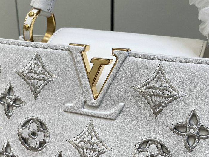 Louis Vuitton Capucines BB White M20742