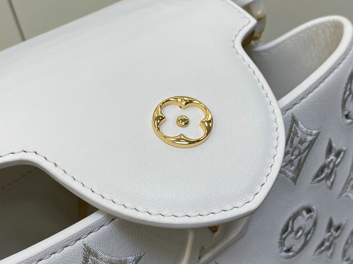 Louis Vuitton Capucines BB White M20742