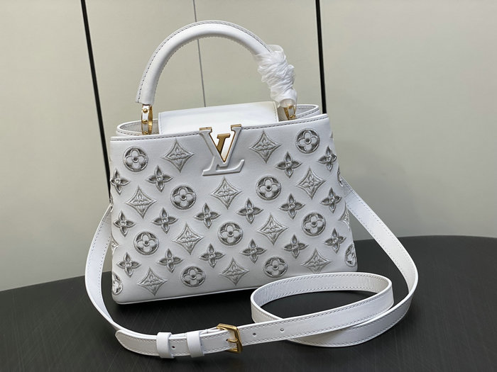 Louis Vuitton Capucines BB White M20742