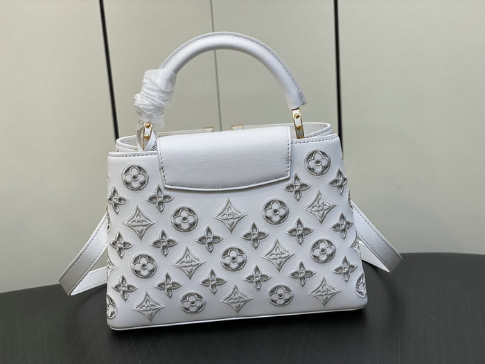 Louis Vuitton Capucines BB White M20742