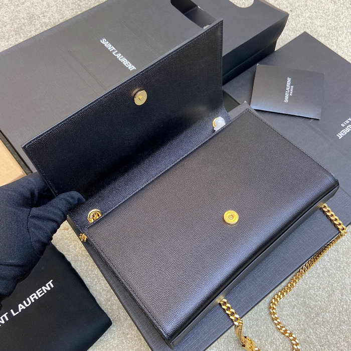 Saint Laurent Kate 24 Chain Bag Black with Gold 354021