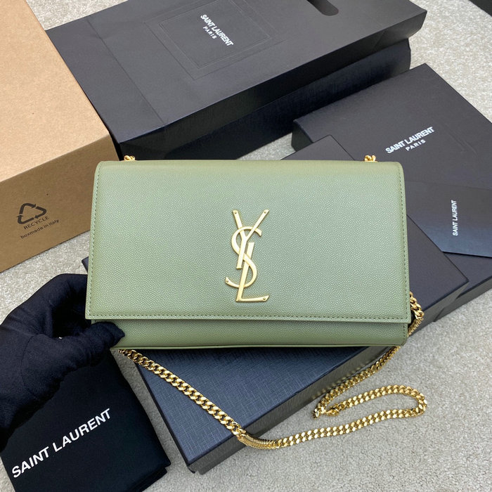 Saint Laurent Kate 24 Chain Bag Green 354021