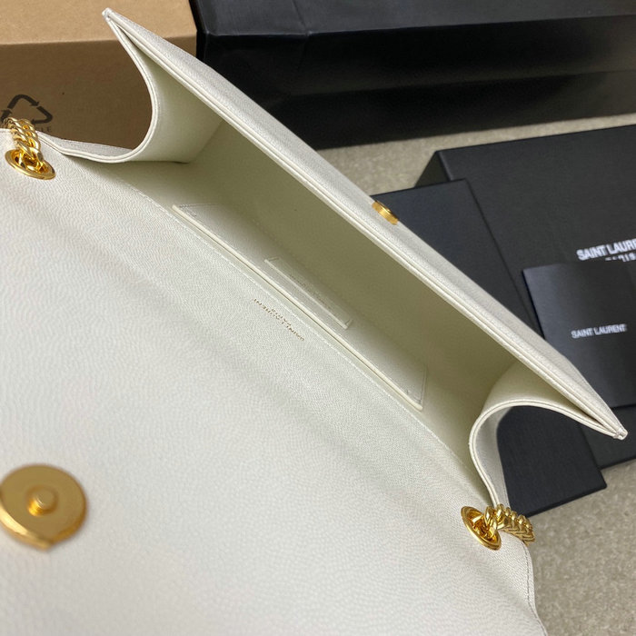 Saint Laurent Kate 24 Chain Bag White 354021