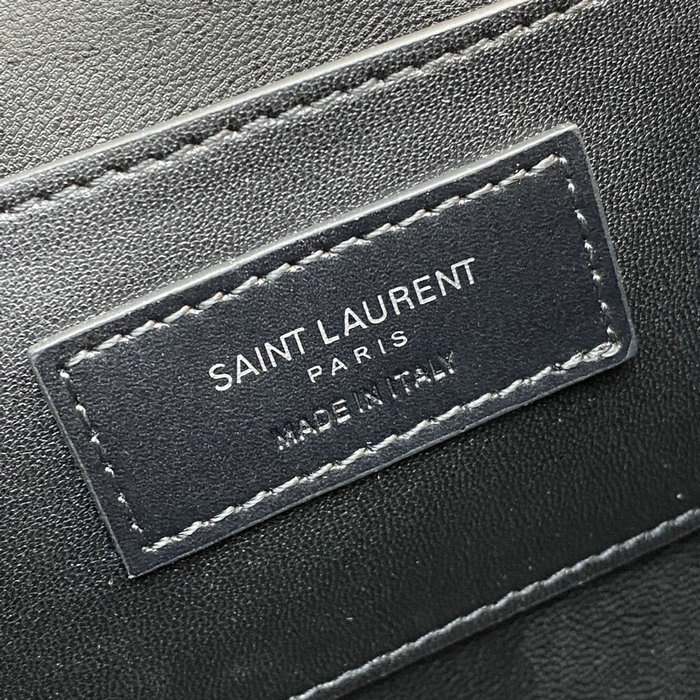 Saint Laurent Lambskin June Box Bag Black 710080