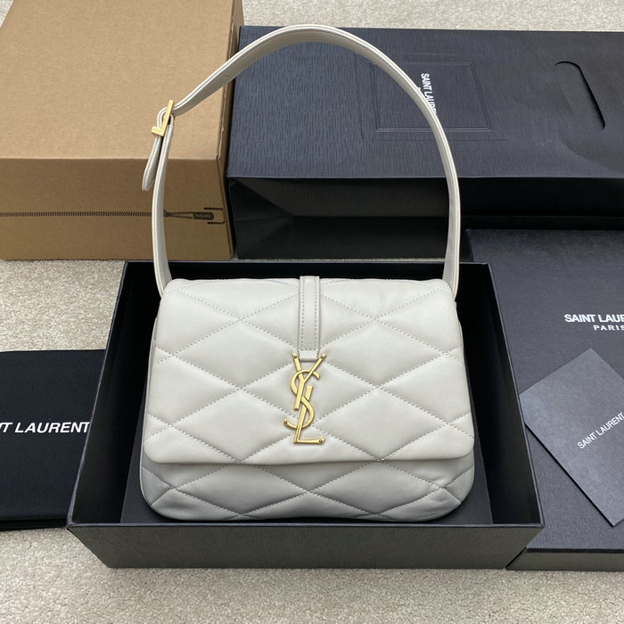 Saint Laurent Le 57 Hobo Bag White 698567