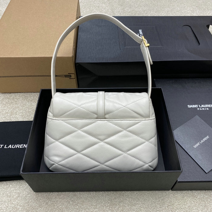 Saint Laurent Le 57 Hobo Bag White 698567