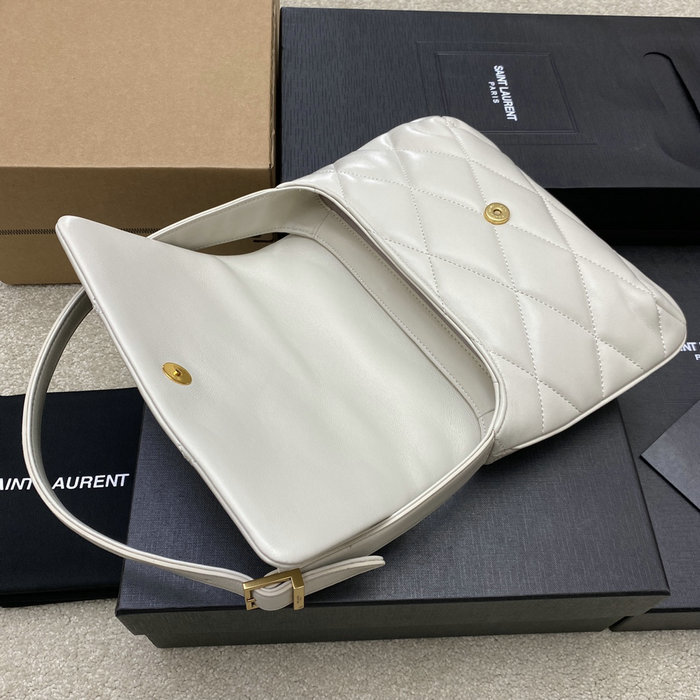 Saint Laurent Le 57 Hobo Bag White 698567