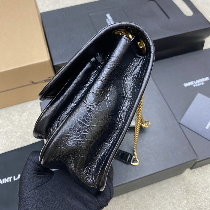 Saint Laurent Medium Niki Bag Black with Gold 633158