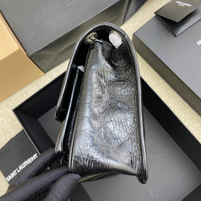 Saint Laurent Medium Niki Bag Black with Silver 633158