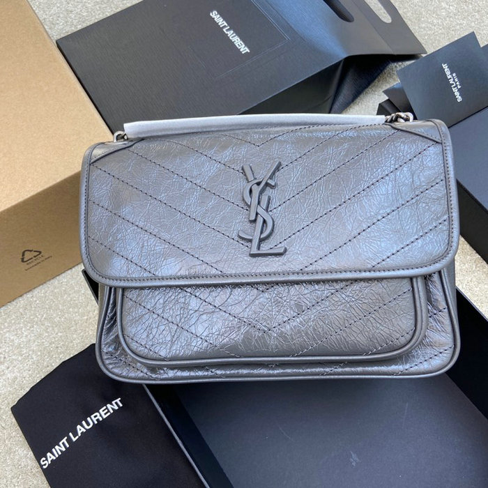 Saint Laurent Medium Niki Bag Dark Grey 633158