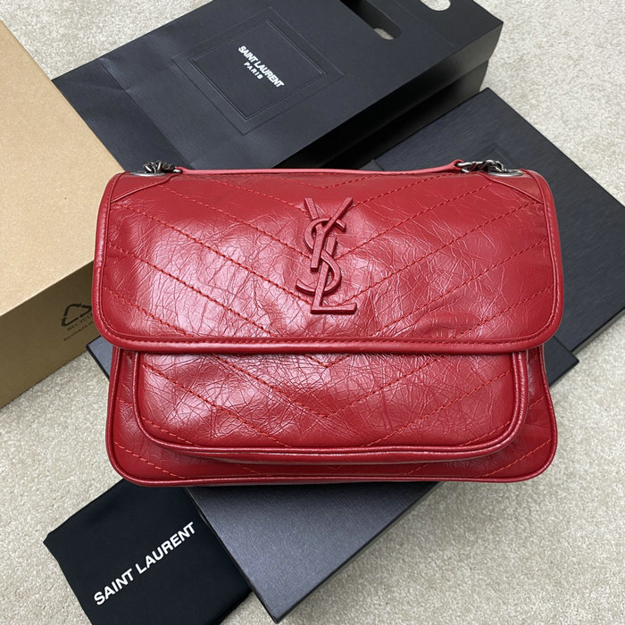 Saint Laurent Medium Niki Bag Red 633158