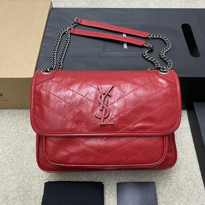 Saint Laurent Medium Niki Bag Red 633158