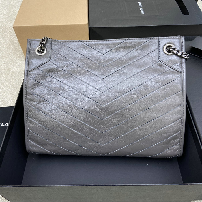 Saint Laurent Niki Medium Shopping Bag Dark Grey 577999
